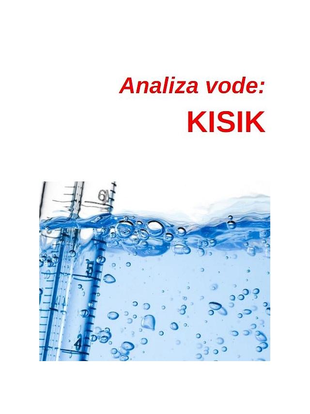 Analiza vode - KISIK