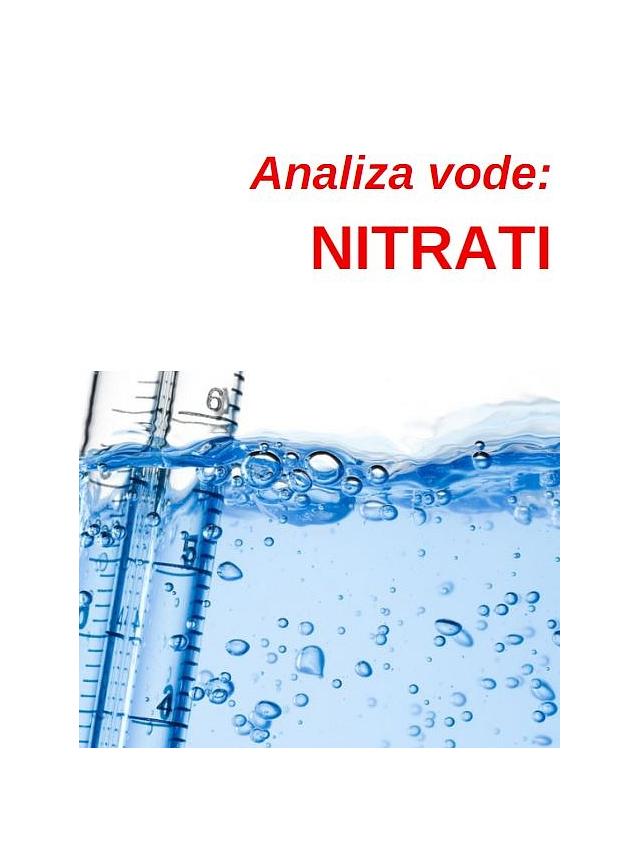 analiza vode - NITRATI